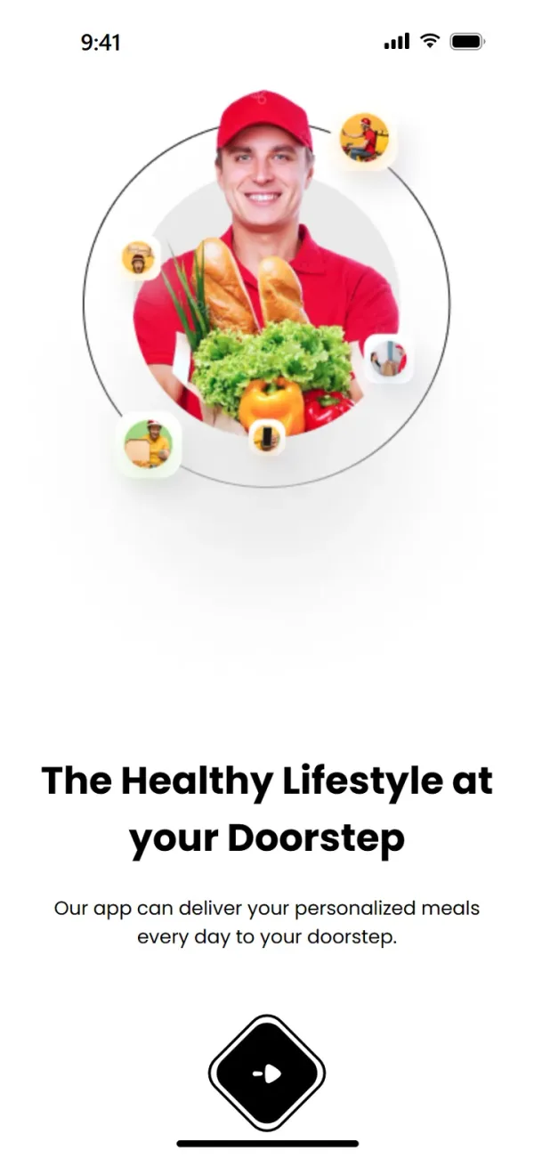 Then the delivery: the healthy lifestyle at your doorstep.