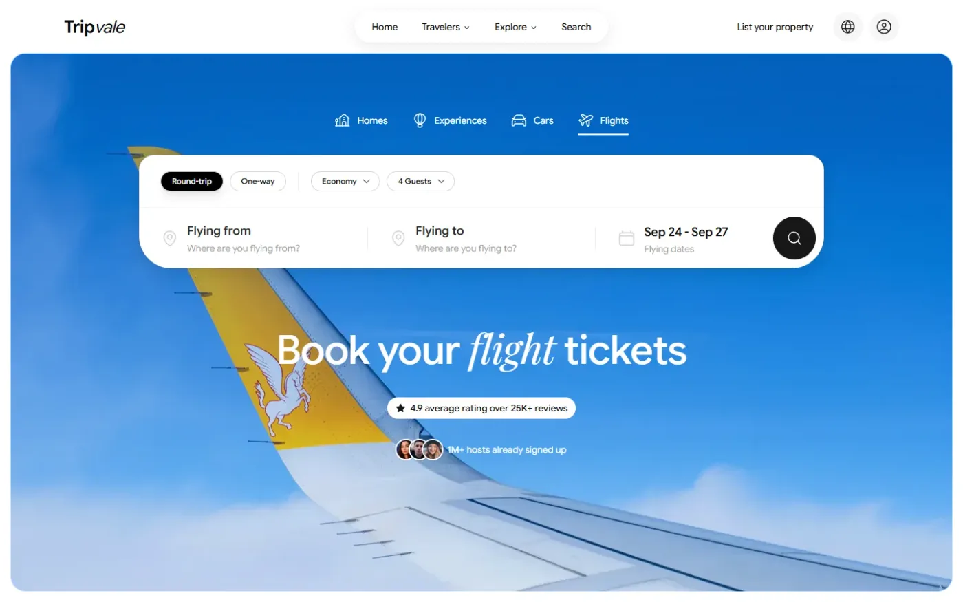 Flights, the third of four verticals.